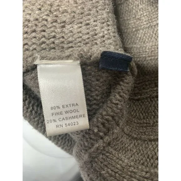 Banana Republic Women's S Brown Knit Short Sleeve Sweater Cashmere Merin… - Picture 4 of 5